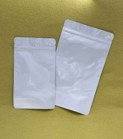 Дойпак пликове с висока бариера, Бели матови  торбички тип Дойпак