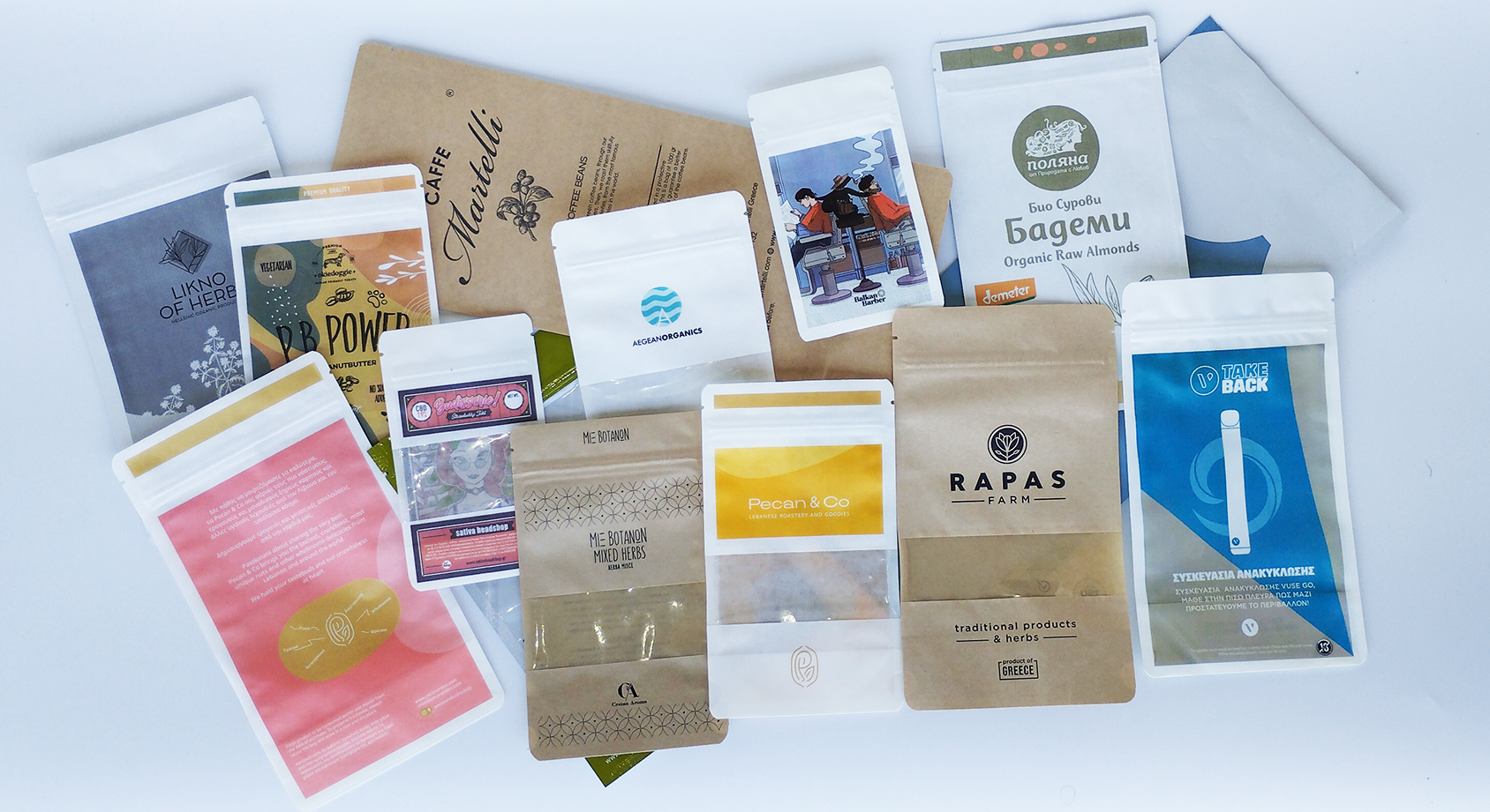 Φακελάκια αλουμινίου και Σακουλάκια τροφίμων με ή χωρίς βαλβίδα