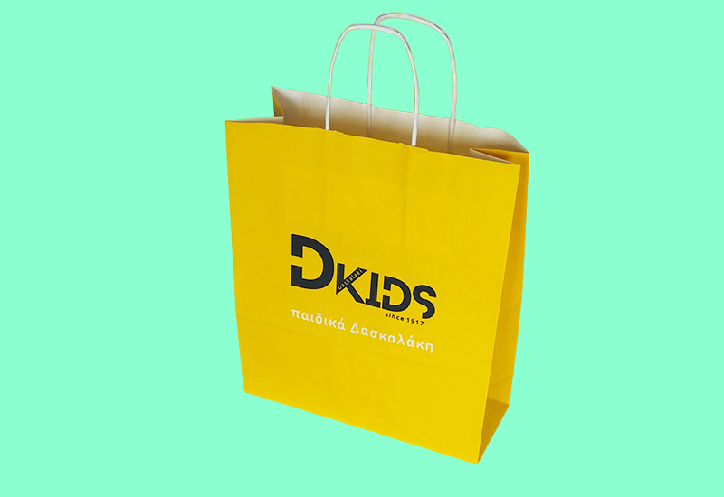 Branded Twist Handle Kraft Bags