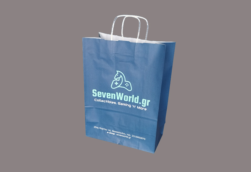 Branded Twist Handle Kraft Bags